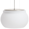 Stříbrné kovové závěsné LED světlo Kave Home Leruna Ø40 cm