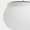 Stříbrné kovové závěsné LED světlo Kave Home Leruna Ø40 cm -fv-interier-25