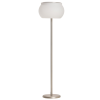 Stříbrná kovová stojací LED lampa Kave Home Leruna 146 cm