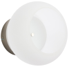 Stříbrné kovové nástěnné LED světlo Kave Home Leruna Ø20 cm