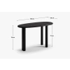 Černý dubový toaletní stolek Micadoni Izzie 120 x 50 cm -fv-interier-25