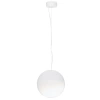 Bílé skleněné závěsné LED světlo Nova Luce Bolita 30 cm