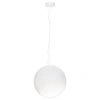 Bílé skleněné závěsné LED světlo Nova Luce Bolita 40 cm