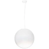 Bílé skleněné závěsné LED světlo Nova Luce Bolita 50 cm