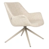 Béžové otočné lounge křeslo DOULTON