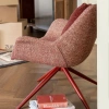 Červené čalouněné otočné lounge křeslo DOULTON -fv-interier-25