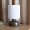 Zelenohnědá keramická stolní lampa NOOK 28 cm -fv-interier-25