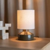 Zelenohnědá keramická stolní lampa NOOK 28 cm -fv-interier-25