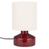 Červená keramická stolní lampa NOOK 28 cm