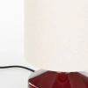 Červená keramická stolní lampa NOOK 28 cm -fv-interier-25