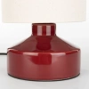 Červená keramická stolní lampa NOOK 28 cm -fv-interier-25