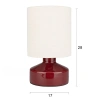 Červená keramická stolní lampa NOOK 28 cm