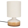 Béžová keramická stolní lampa NOOK 28 cm