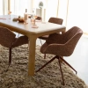 Červená čalouněná otočná jídelní židle DOULTON -fv-interier-25