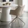 Béžová čalouněná otočná jídelní židle DOULTON -fv-interier-25