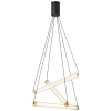 Skleněné závěsné LED světlo Nova Luce Eliot 55 cm