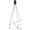 Skleněné závěsné LED světlo Nova Luce Eliot 55 cm
