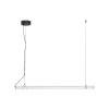 Skleněné závěsné LED světlo Nova Luce Eliot 102 cm