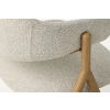 Krémová bouclé jídelní židle Unique Furniture Frances s dubovým dekorem -fv-interier-25