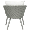 Set dvou světle šedých zahradních křesel a stolku Unique Furniture Bistro