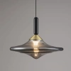 Kouřově šedé skleněné závěsné LED světlo Nova Luce Diaz 23 cm -fv-interier-25