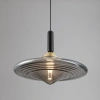 Kouřově šedé skleněné závěsné LED světlo Nova Luce Diaz 23 cm -fv-interier-25
