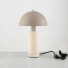 Béžová kovová stolní lampa Nova Luce Vannie s betonovou podstavou -fv-interier-25