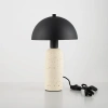 Černá kovová stolní lampa Nova Luce Vannie s betonovou podstavou -fv-interier-25