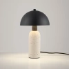 Černá kovová stolní lampa Nova Luce Vannie s betonovou podstavou -fv-interier-25