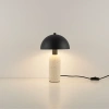 Černá kovová stolní lampa Nova Luce Vannie s betonovou podstavou -fv-interier-25