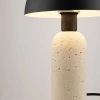 Černá kovová stolní lampa Nova Luce Vannie s betonovou podstavou -fv-interier-25
