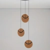 Hnědé skleněné závěsné LED světlo Nova Luce Halley 31 cm -fv-interier-25