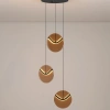 Hnědé skleněné závěsné LED světlo Nova Luce Halley 31 cm -fv-interier-25