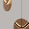 Hnědé skleněné závěsné LED světlo Nova Luce Halley 31 cm -fv-interier-25