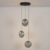 Kouřově šedé skleněné závěsné LED světlo Nova Luce Halley 31 cm -fv-interier-25