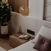 Hnědé skleněné závěsné LED světlo Nova Luce Halley 20 cm -fv-interier-25