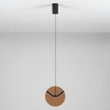 Hnědé skleněné závěsné LED světlo Nova Luce Halley 20 cm -fv-interier-25
