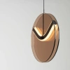 Hnědé skleněné závěsné LED světlo Nova Luce Halley 20 cm -fv-interier-25
