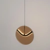 Hnědé skleněné závěsné LED světlo Nova Luce Halley 20 cm -fv-interier-25