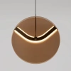 Hnědé skleněné závěsné LED světlo Nova Luce Halley 20 cm -fv-interier-25