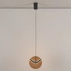 Hnědé skleněné závěsné LED světlo Nova Luce Halley 20 cm -fv-interier-25