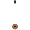 Hnědé skleněné závěsné LED světlo Nova Luce Halley 20 cm