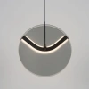 Kouřově šedé skleněné závěsné LED světlo Nova Luce Halley 20 cm -fv-interier-25