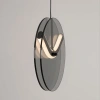 Kouřově šedé skleněné závěsné LED světlo Nova Luce Halley 20 cm -fv-interier-25