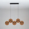 Hnědé skleněné závěsné LED světlo Nova Luce Halley 90 cm -fv-interier-25