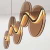 Hnědé skleněné závěsné LED světlo Nova Luce Halley 90 cm -fv-interier-25