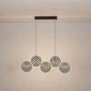 Kouřově šedé skleněné závěsné LED světlo Nova Luce Halley 90 cm -fv-interier-25
