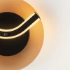 Hnědé skleněné nástěnné LED světlo Nova Luce Halley 20 cm -fv-interier-25