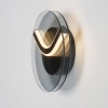 Kouřově šedé skleněné nástěnné LED světlo Nova Luce Halley 20 cm -fv-interier-25