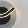 Kouřově šedé skleněné nástěnné LED světlo Nova Luce Halley 20 cm -fv-interier-25